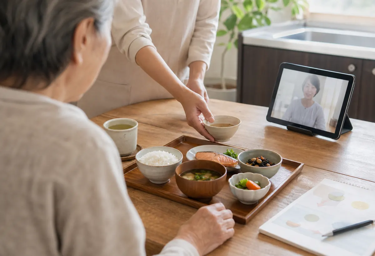 Japan Care Concierge explainer image for When an Elderly Parent in Japan Is Not Eating: Frailty and Nutrition